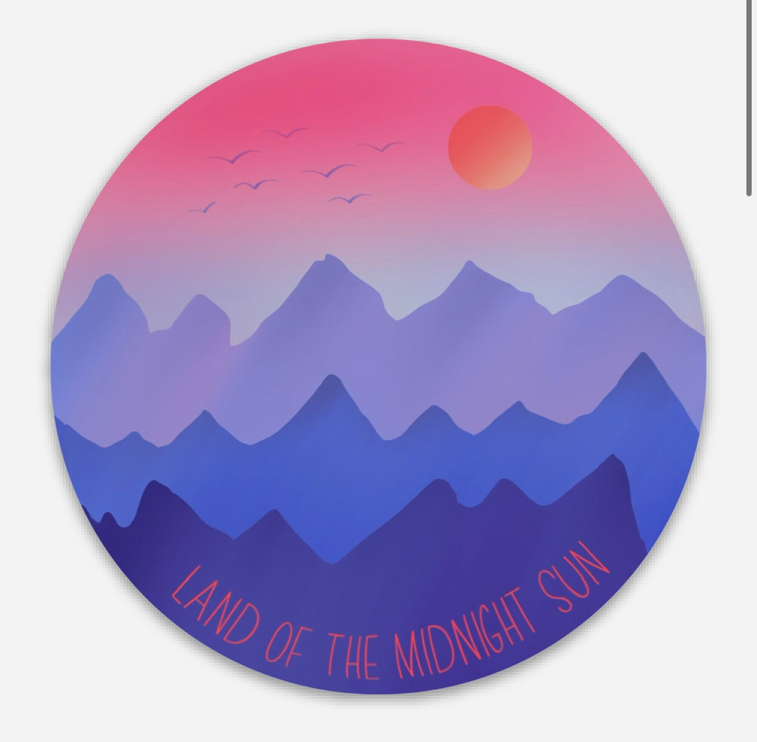 Land of the Midnight Sun sticker